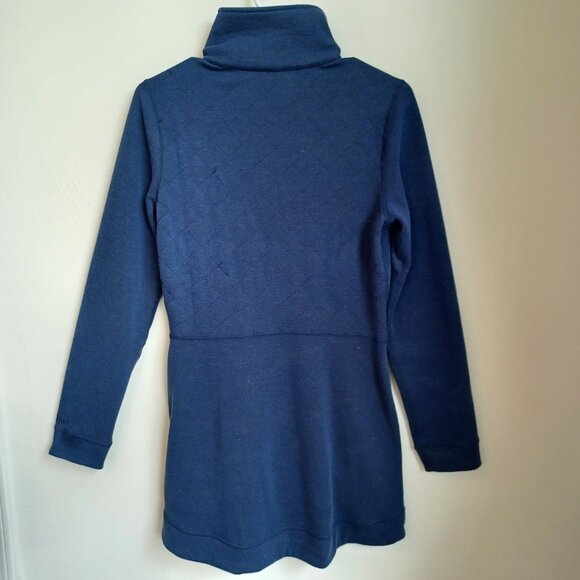 Marmot Jacket Full Zip Navy Blue Plush High Neck Womens size Small - Picture 7 of 15